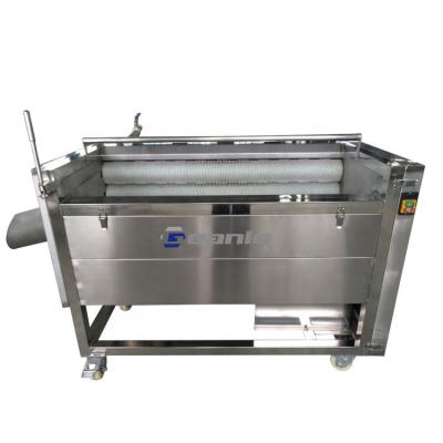 China Geanlo Factory Price Automatic Stainless Steel Vegetable Carrot Washing Cutting Machine Potato Peeling Machine For Restaurant en venta