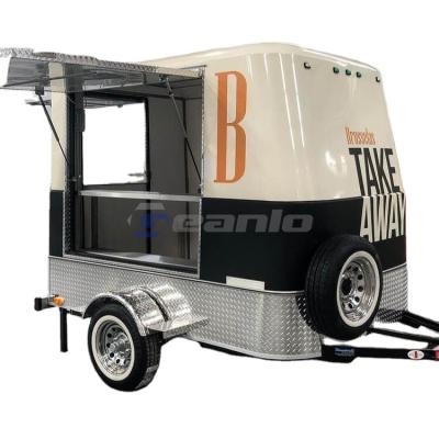 Cina Geanlo Ice Cream Mobile Food Trailer Hot And Cold Food  Coffee Van Trailer in vendita