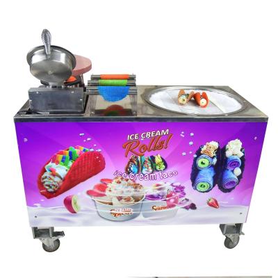 Китай Geanlo Manual Mobile Food Trailer fried roll fruit floor ice cream machine продается