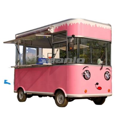 中国 GEANLO China Custom Mobile Kitchen Food Van Taco Hot Dog BBQ Concession Food Truck Fast Food Cart Fully Equipped 販売のため