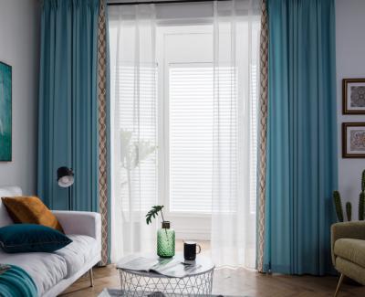 China Custom Blackout JBL Polyester Luxury Blackout House Curtain for sale