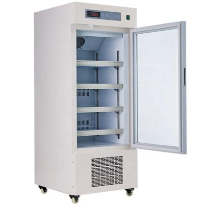 China Medical Lab Refrigerator Freezer 2-8c 300L upright singel door lab glass refrigerator for medical pharmacy vaccine storage for sale