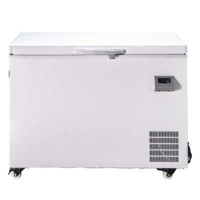 China Single-Temperature Minus 80 Degree 270L Factory Price Ultra Low Chest Freezer For Tuna Salmon for sale