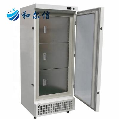 China Factory Vertical Single Freezer Single-Temperature -40 Degree Door Stainless Steel 304 Powder Coated Steel Plate Upright Cold DW-40L278 HEERXIN for sale