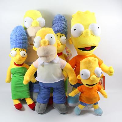 China Plush Simpsons Family Plush Doll Best Selling Toys Border Assen Europe and America Cartoon Animation for sale