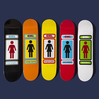 China Wholesale Professional Canadian Decks 7ply Skateboard Girl Skateboard Adult Canadian Deck Maple Wood for sale