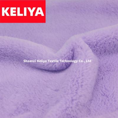 China KELIYA Rabbit fur faux fur plush waterproof soft comfortable locating fabric for toys/garment/home textiles faux fur fabric for sale