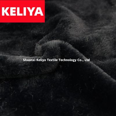 China Waterproof KELIYA Rabbit Wool Soft Polyester Fabric For Toy for sale