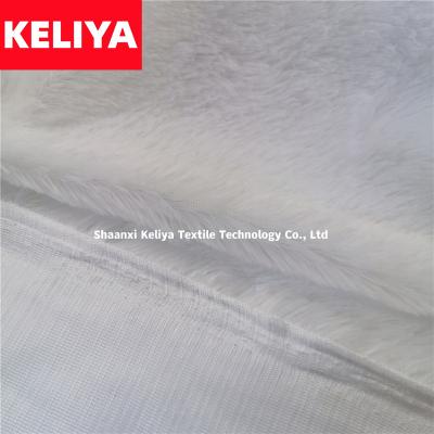 China Waterproof KELIYA Plush Fleece Cloth Plush Fabric For Making Soft Toys for sale