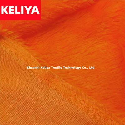 China KELIYA Waterproof Customized High Quality Long Pile Hair PV Shears PV Faux Fur Fabric For Making Toys for sale