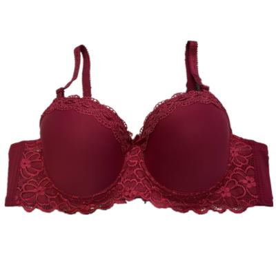 China QUICK DRY Hot selling Trending Women's Molded Cup and Underwear  Sexy lingerie comfortable plus size lace embroidery underwear for sale