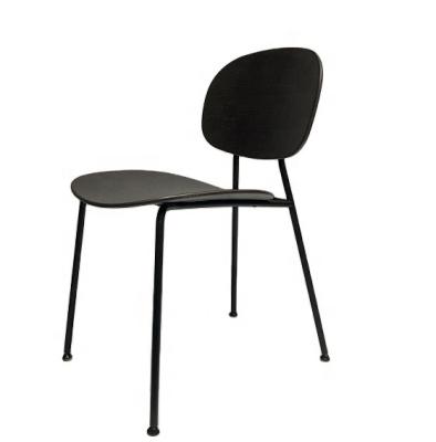 China Modern Hot Sale New Products Italian Design Ash Wood Metal Dining Chair for sale