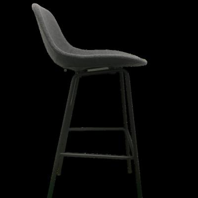 China Modern Modern Metal Leg Upholstered Seat With High Backrest Bar Chair for sale