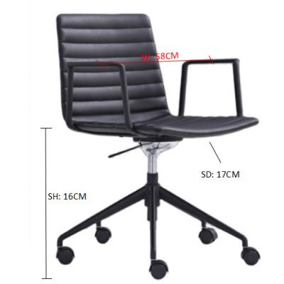 China Leisure Style (Height)Adjustable Office Chair with Fabric Backrest and Seat Material for Office Furniture Set for sale