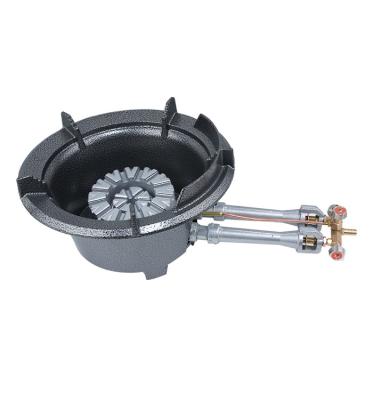 China Double Pipe Outdoor Ceramic Cast Iron Lower Prices Commercial Cooking Stove LPG Burner for sale