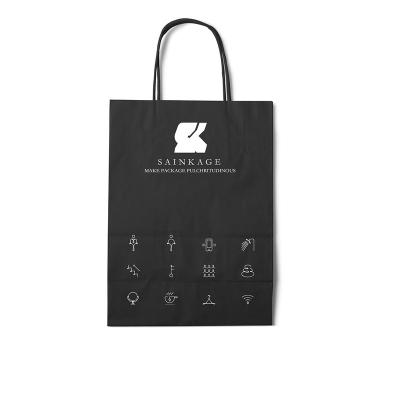 China Recyclable Different Size Private Label Handles and Gift Full-custom Printing Paper Bag for sale