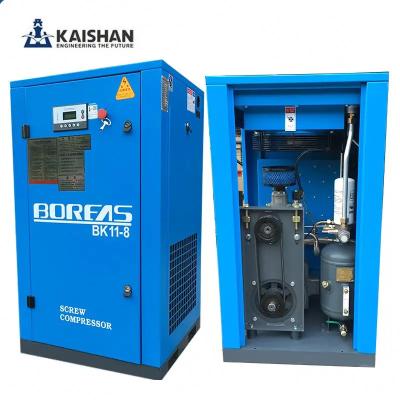 China Kaishan 11 Air-compressor BK11-8 Kw 1.7m3/min 55kw 110kw Lubricated Belt Driven Stationary Screw Air Compressor for sale