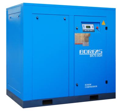 China 0.7mpa-1.3mpa working pressure single phase industry lubricated rotary screw air compressor for sale