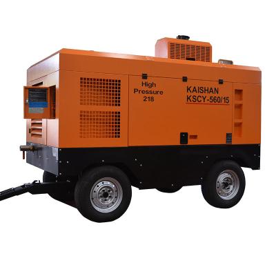 China 2023 Low Price OIL-LESS China Construction Air Compressor Manufacturer Portable Diesel Engine 20 Bar Screw Air Compressor for sale