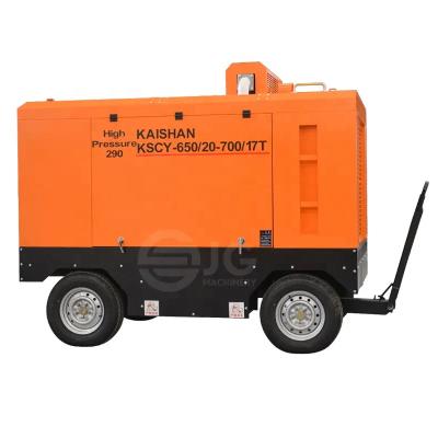 China OIL-LESS Best Price KSCY-650/20-700/17T Diesel Screw Air Compressor For Stone Quarrying for sale