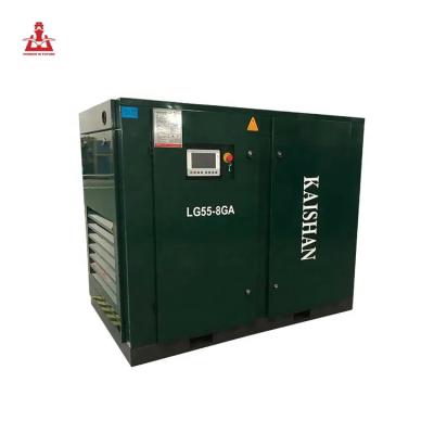 China OIL-LESS factory direct sales Kaishan 55kw screw air compressor for industrial equipment for sale