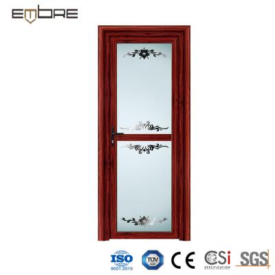 China Single Swing Leaf Prehung Aluminum Casement Doors For Bathroom Or Balcony for sale