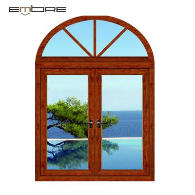 China Swing French Type Aluminum Casement Window Sound Heat Proof Double Water Glazed Alloy Swing Windows for sale