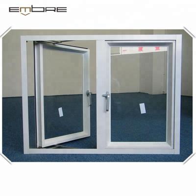 China American White Glass Swing Casement Household Aluminum Alloy Windows for sale