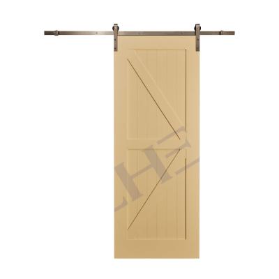 China Interior Traditional Sliding Wooden Barn Door Truss Door for sale