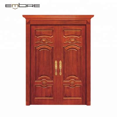 China China Modern Luxury High Grade Interior Double Swing Hand Carved Solid Wood Doors For Sale for sale