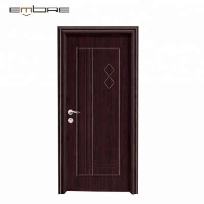 China Simple Design Modern Wood Bedroom Door Interior Pvc Wood Doors for sale