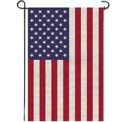 China American Outdoor Advertising Display Wholesale Double Sided Garden Flag for sale