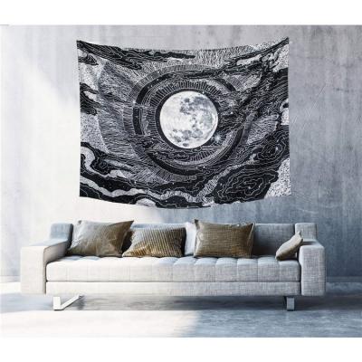 China Custom Made Custom Logo Cotton Polyester Digital Printed Fabric Wall Hanging Tapestry for sale