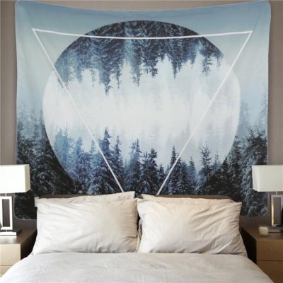 China Custom Home Decor Digital Printing Logo Wall Hanging Tapestry Custom Made for sale