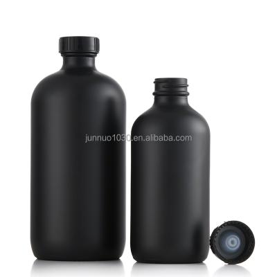 China Cosmetic Glass Pump Spray Bottle 1000ml Boston Round Bottle With Pump 32oz Frosted Glass Pump Bottle for sale