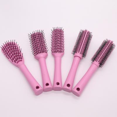 China New Fashion Compact Environmental Biodegradable Wheat-Straw Material Hair Brush Natural Natural Professional Hair Brush Styling Comb Wholesale for sale