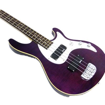 China Mahogany With Quilt Maple Veneer Factory Supply Wholesale Direct OEM 4 Strings Electric Bass Guitars for sale