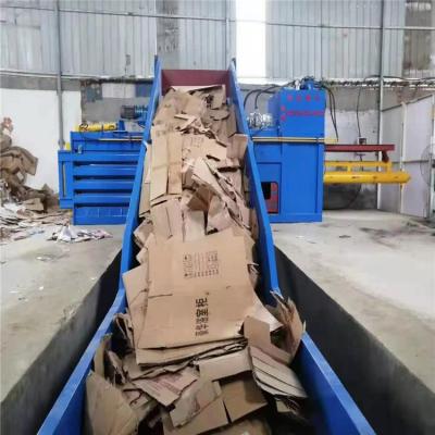 China Metal Drop Shipping Cardboard Baler Horizontal Baler For Waste Paper Baler Square for sale