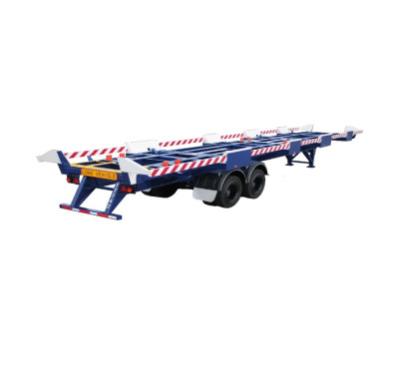 China container terminal trailer container port semi trailer chassis container truck trailer chassis terminal frame skeleton for sale