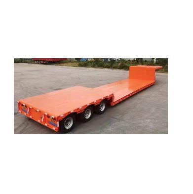 China Truck trailer for heavy equipment trailer U type special low bed trailer with three axle low bed trailer special truck low for sale