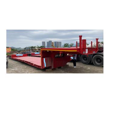 China Special Extendable Platform Bed Vehicle Low Beam Trailer Truck or Transport Low Beam Trailer for sale