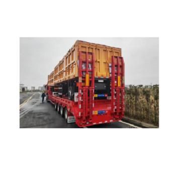 China Low Bed Beam Trailer Extendable Bed Truck Trailer Platform Vehicle Low Beam Or Beam Special Transport for sale