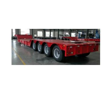 China Low Beam Platform Trailer Low Bed Platform Trailer Low Beam Truck Trailer Four Axles U Type Special Transport Extendable Beam Trailer Low Bed Trailer Bed for sale