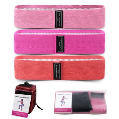 China Durable High Quality Multi Color Hip Resistance Band Elastic Hip Bands Non Slip Exercise Fitness Hip Band For Home for sale