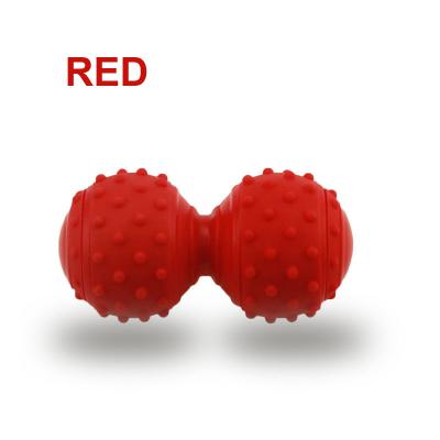 China Hot Sale Bodybuilding Silicone Peanut Massage Ball Fascia Ball Yoga Ball Rubber Convex Body Massager Back Ball for sale