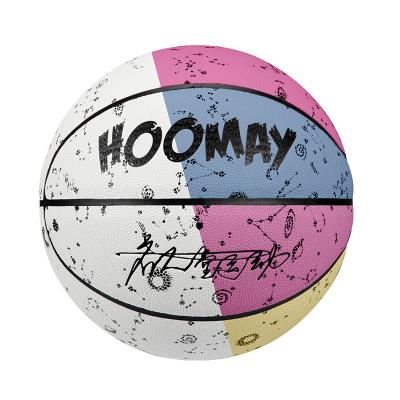 China Fashionable Custom Made Standard Size 7 Logo Basketball Laminated Pu Basketball for sale