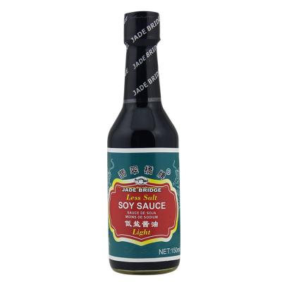 China 150ml Original Naturally Brewed Soy Sauce Jade Bridge Less Salt Light Flavor 150ml for sale