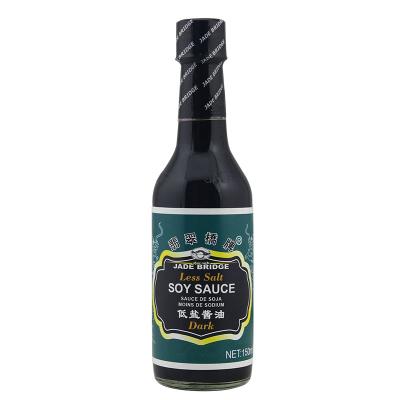 China 150 ml Jade Bridge Brand OEM Superior Less Salt Dark Soy Sauce 150 ml for sale