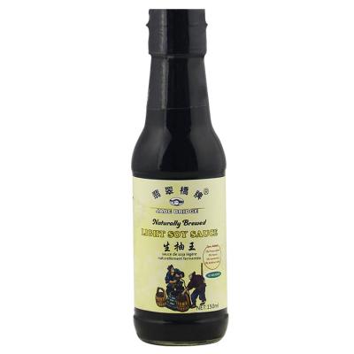 China 150ml Jade Bridge Brand Zero Added Clean Soy Sauce Light OEM Sauce Label 150ml for sale