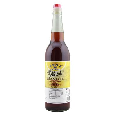 China Cooking OEM Wholesale 625ml Jade Bridge Pure Sesame Oil with factory price for sale